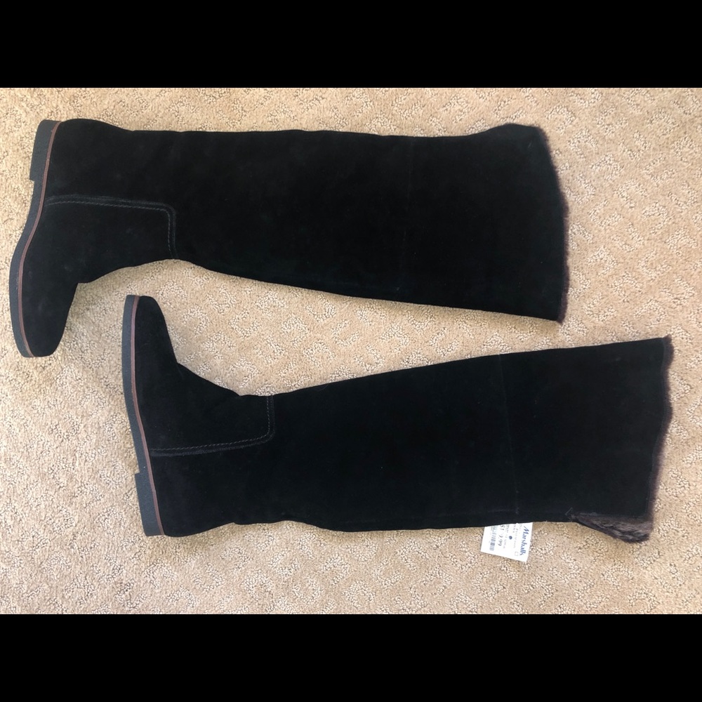 Sam Edelman Over The Knee Suede Faux Fur Boot